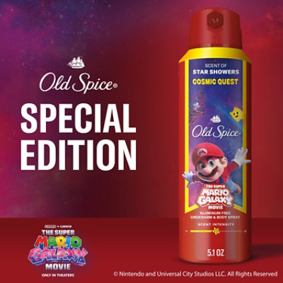 Old Spice Le Mario Cosmic Quest Ap/do & Body Spray 5.1 Oz - 5.1 OZ - Image 6
