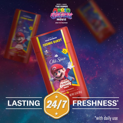 Old Spice Collab Apdo Sticks Deodorants Stick Mario Cosmic Quest - 3 OZ - Image 5
