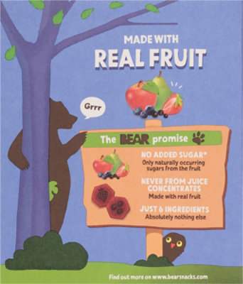 Bear Snacks Fruit Bites Mixed Berry - 3.50 OZ - Image 5