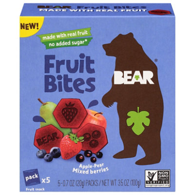 Bear Snacks Fruit Bites Mixed Berry - 3.50 OZ - Image 1