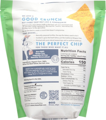Masa Chips Lime Tortilla - 5 OZ - Image 5