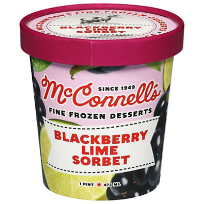 Mcconnells Fine Ice Cream Sorbet Blackberry Lime - 16 OZ - Image 1