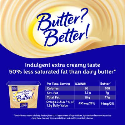 I Can't Believe It's Not Butter Extra Creamy Buttery Spread, 13 Oz - 13 OZ - Image 3