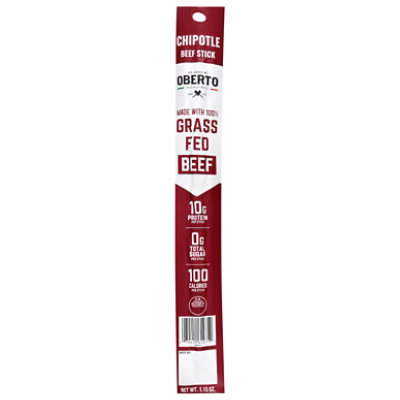 Oberto Zero Sugar Grass Fed Chipotle 1.15oz - 1.15 OZ - Image 1