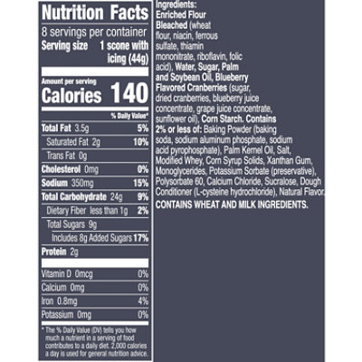 Pillsbury Blueberry Scones With Lemon Icing 8 Count 12.4 Oz - 12.4 OZ - Image 3