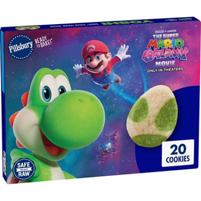 Pillsbury Ready To Bake Yoshi Egg Shape Cookie Dough, 20 Count, 9.1 Oz - 9.1 OZ - Image 3