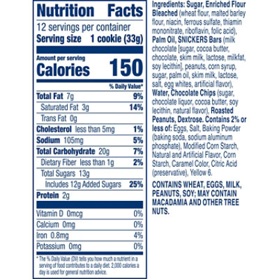 Pillsbury Ready To Bake Snickers Cookie Dough, 12ct, 14 Oz - 14 OZ - Image 4