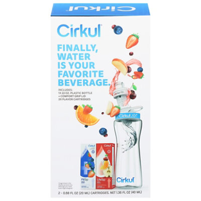 Cirkul Waterbottle Kit 2flavor Mixed Berry And Fruit Punch Cartridge 22oz - 1 EA - Image 2
