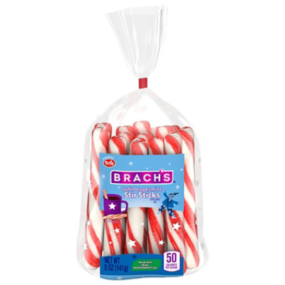Brachs Peppermint Candy Sticks Bag In Display - 5 OZ - Image 1