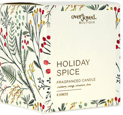 Overjoyed Boutique Boxed Candle Holiday Cream - Each - Image 1