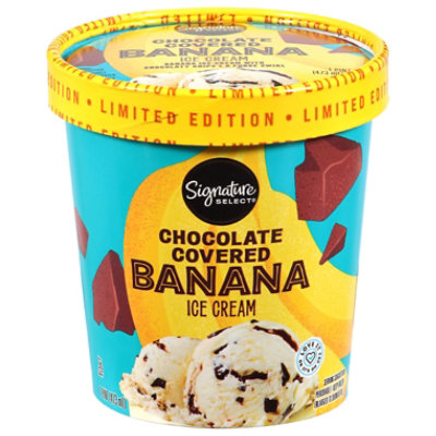 Signature Select Chocolate Covered Banana Ice Cream 1 Pt - 1 PT - Image 2