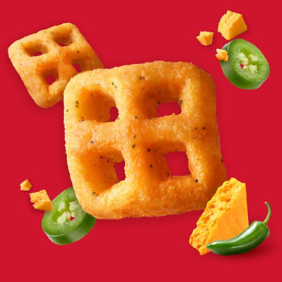 Cheez-It Crunch Cheesy Baked Snacks Zesty Jalapeno Cheddar Lunch Snacks - 6.5 OZ - Image 2