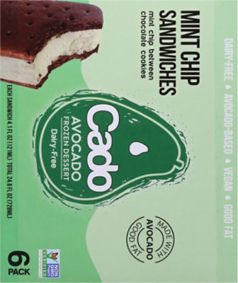 Cado Sandwiches Mint Chip - 24.6 OZ - Image 5