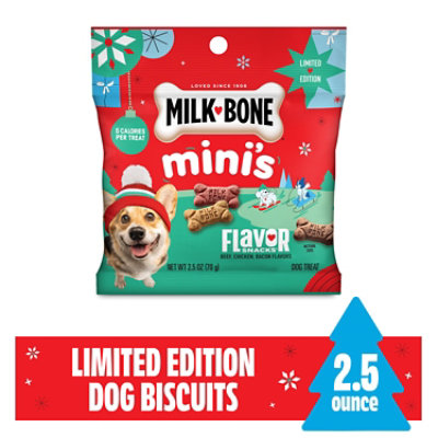 Milk-bone Flavor Snacks Mini Biscuit Holiday Bag 2.5oz - 2.5 OZ - Image 1