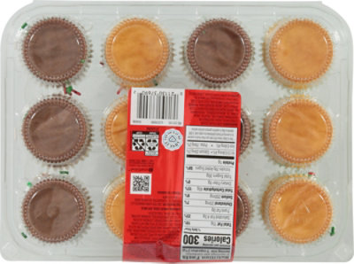 Overjoyed Mini Vanilla & Chocolate Holiday Cupcakes - 10 OZ - Image 5