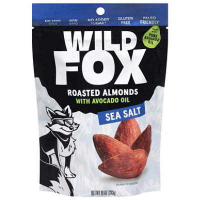 Wild Fox Almonds Sea Salt 10oz - 10 OZ - Image 1