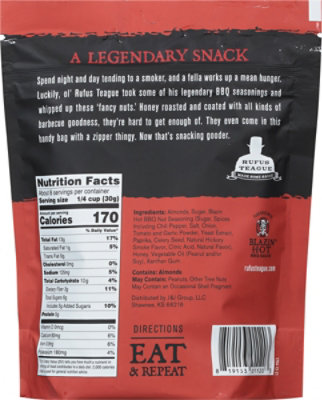 Rufus Teague Hot Bbq Honey Roasted Almonds 9oz - 9 OZ - Image 6