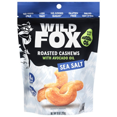 Wild Fox Cashews Sea Salt 10oz - 10 OZ - Image 1
