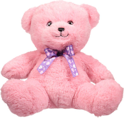 Signature SELECT Valentine Pink Ribbon Teddy 10 Inch - Each - Image 1