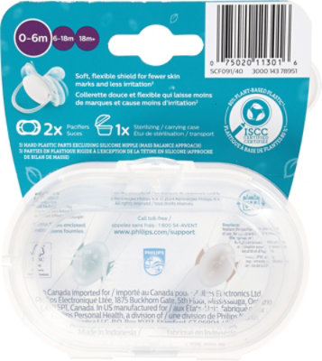 Philips Avent Ultra Soft Pacifier 0-6m, Sand / Pale Mint - EA - Image 3