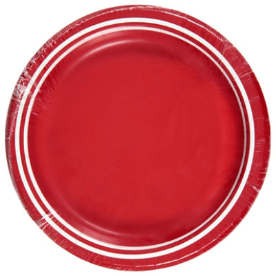 Sensation Lunch Plate Classic Red - 20 CT - Image 2