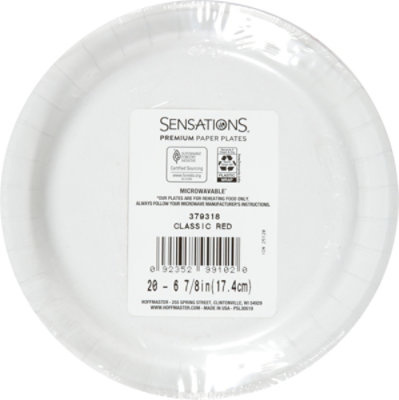 Sensation Lunch Plate Classic Red - 20 CT - Image 3