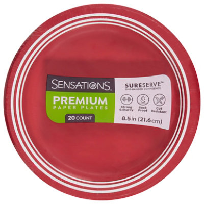 Sensation Dinner Plate Classic Red - 20 CT - Image 1