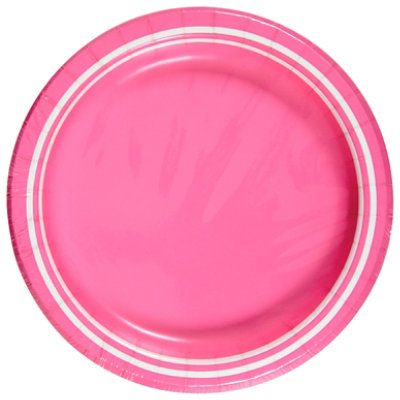 Sensation Lunch Plate Candy Pink - 20 CT - Image 2