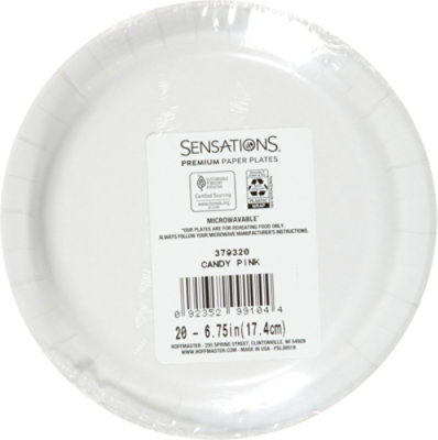 Sensation Lunch Plate Candy Pink - 20 CT - Image 3