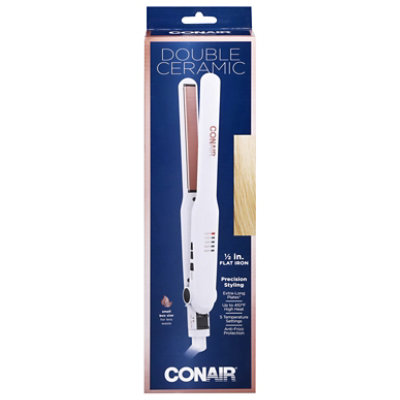 Conair 1.5 In Cream Flat Iron Dbl - EA - Image 2
