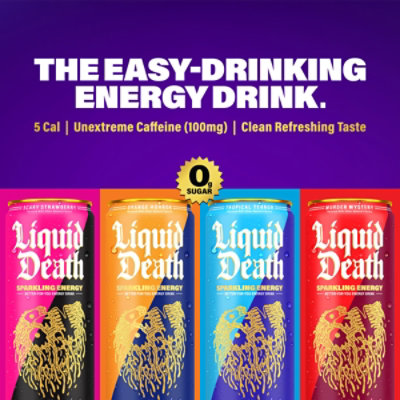 Liquid Death Sparkling Tropical Terror Energy Drink - 12 Fl. Oz. - Image 3