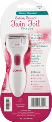 Ladies Wet/dry Shaver White - EA - Image 3
