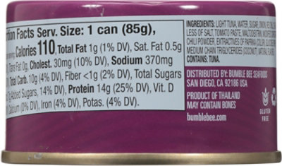Bumble Bee Chunk Light Tuna Thai Chili - 3 OZ - Image 5