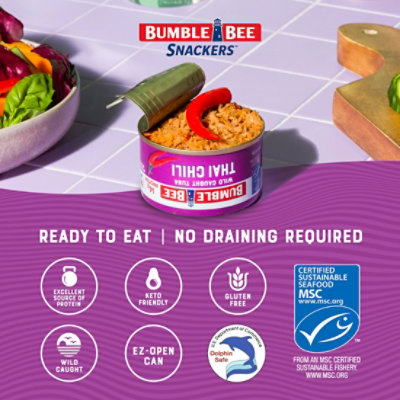 Bumble Bee Chunk Light Tuna Thai Chili - 3 OZ - Image 2