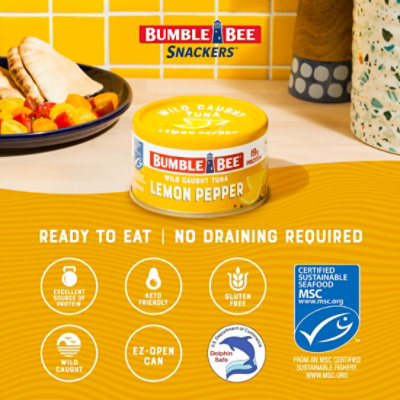 Bumble Bee Chunk Light Tuna Lemon Pepper - 3 OZ - Image 2