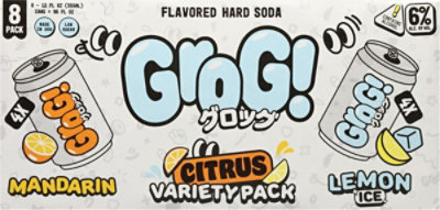 Grog Citrus Variety Hard Soda Wine 8pk - 8-355ML - Image 5