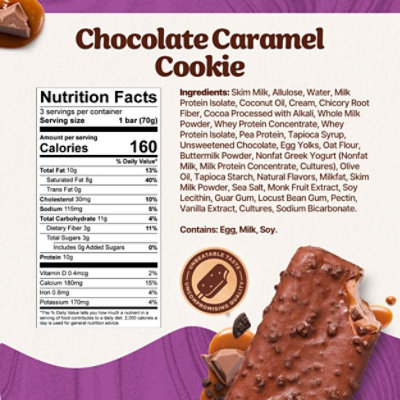 Ndulge Yogurt Bar Chocolate Caramel Cookie - 9 FZ - Image 5