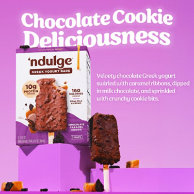 Ndulge Yogurt Bar Chocolate Caramel Cookie - 9 FZ - Image 7