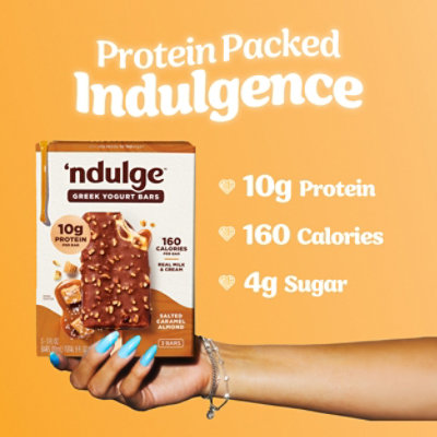 Ndulge Yogurt Bar Salted Caramel Almond - 9 FZ - Image 2