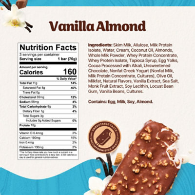 Ndulge Yogurt Bar Vanilla Almond - 9 FZ - Image 4