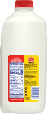 Meadow Gold Milk Whole Protein Half Gallon Plastic Jug - .5 GA - Image 6