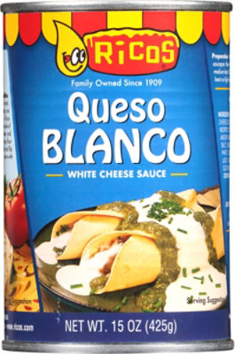 Ricos Products, Queso Blanco White Cheese Sauce, 15oz - 15 OZ - Image 2