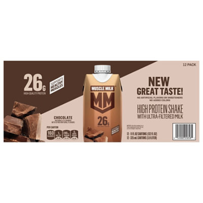 Mm Genuine Protein Shake Chocolate - 12 CT - Image 1