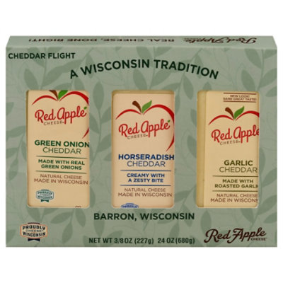 Red Apple Cheddar Flight Cheese - 24 OZ - Image 3