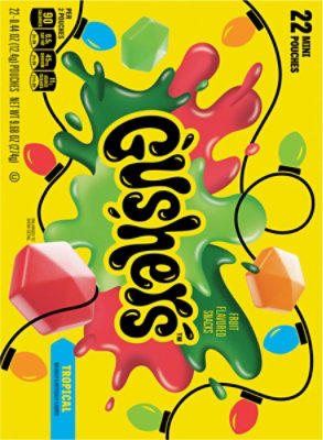 Gushers Tropical Fruit Flavored Snacks 22 Count .44 Ounce - 22 CT - Image 5