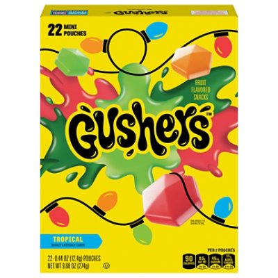 Gushers Tropical Fruit Flavored Snacks 22 Count .44 Ounce - 22 CT - Image 1