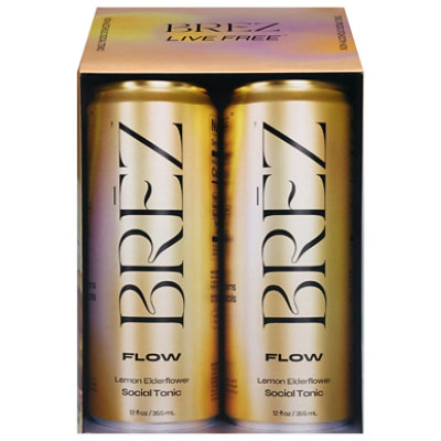 Brez Flow Lemon Elderflower 4-12fz - 4-12 FZ - Image 1