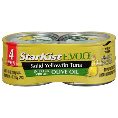 Starkist 4pk 4.5oz Solid Yellowfin In Evoo - 18 OZ - Image 2