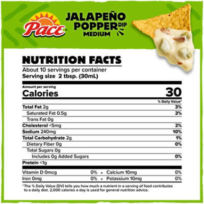 Pace Jalapeno Popper Dip Cheese Dip 11 Oz - 11 OZ - Image 4