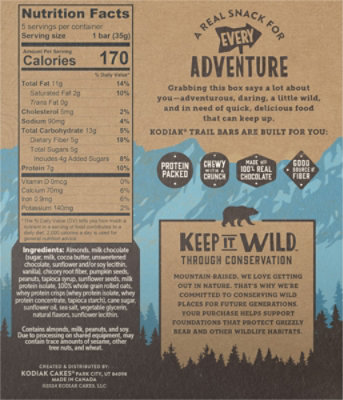 Kodiak Protein-packed Chocolate Almond Trail Bars - 5 CT - Image 5